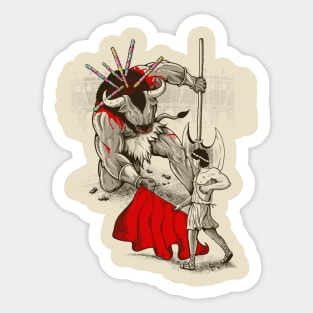 Theseus the Matador Sticker